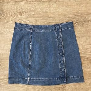 Madewell Asymmetrical Denim Skirt
